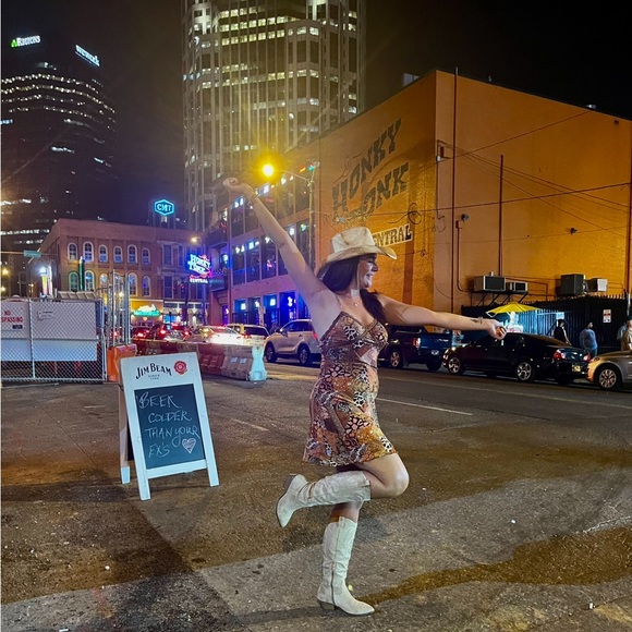 Paisley & Patchwork Print Contrast Lace Lettuce Trim Cami Dress 🌻💛 - Picture 4 of 4